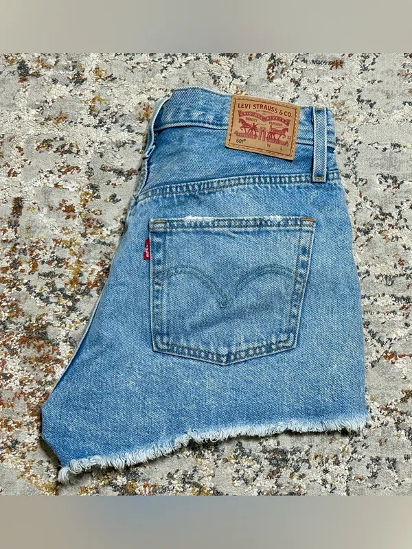 LEVI’S 501® Original High Waist Denim Cutoff Shorts size 30 - Image 11