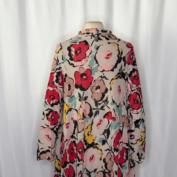 Anthropologie SPARROW Flora Exemplar Long Duster Cardigan‎ Sweater Linen Medium - Image 9
