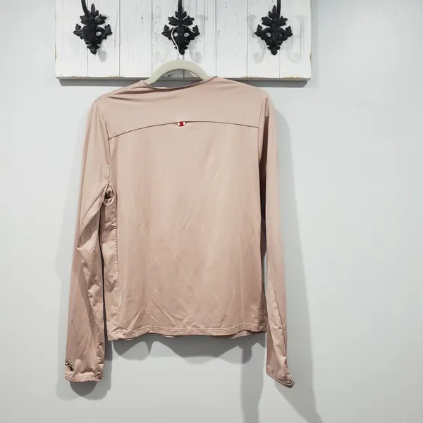 Tracksmith Twilight Long Sleeve Running Top Medium Pink - Image 2