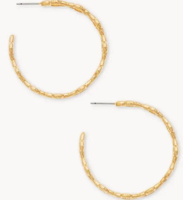 Kendra Scott Abbie Hoop Earrings in Gold - Image 3