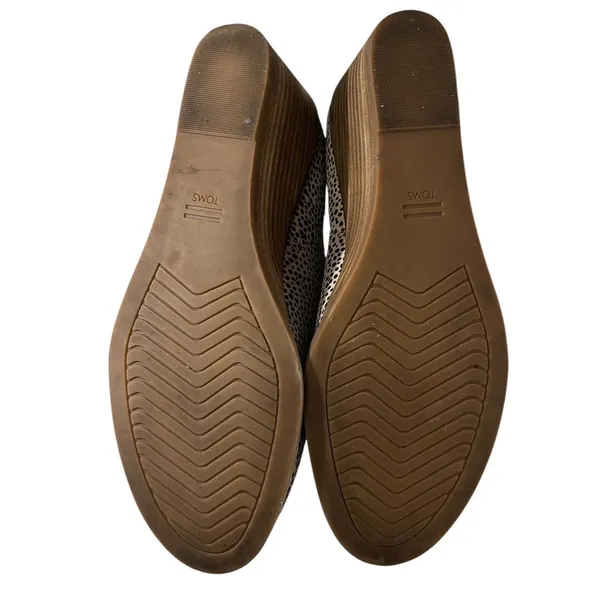 TOMS Kallie Cutout Ankle Wedge Bootie Macadamia‎ Cheetah 10016177 - Image 8