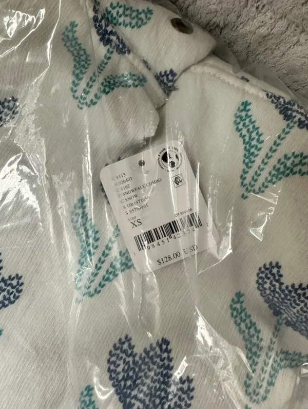 NWT Free People We The Free It's A Vibe Printed Hoodie In Snowfall Combo Size: Xs $128MSRP No refunds or cancellations - Image 6