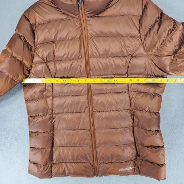 Eddie Bauer Womens L Brown‎ Bronze EB650 Down Puffer Ski Snow Insulated Outdoor - Image 6