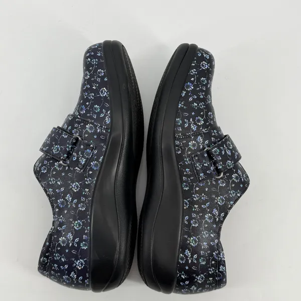 Alegria Floral Leather Comfort Shoes Hook Loop Strap Womens EU 41‎ - Image 6