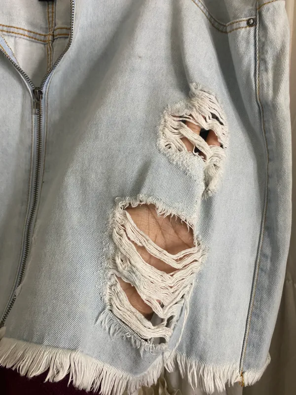 Zip-Up Denim Skirt - Image 7