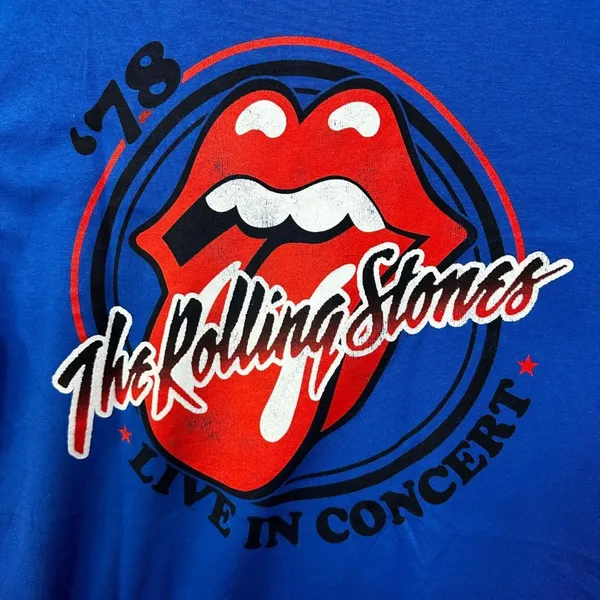 The Rolling Stones 78 live in Concert Rock Tshirt size Medium - Image 2