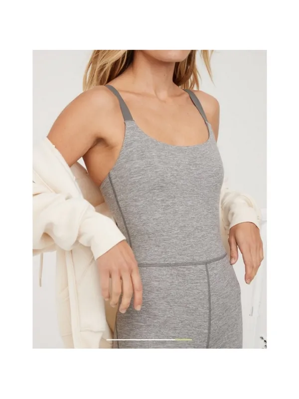 OFFLINE By Aerie Gray The Hugger Bootcut Jumpsuit Size Medium - Image 4