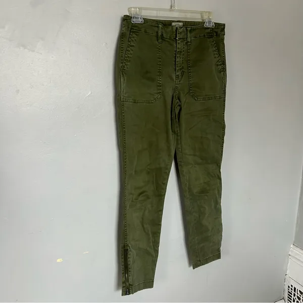 J. Crew Women's Ankle Length Jeans in Olive Green 27 - Image 2