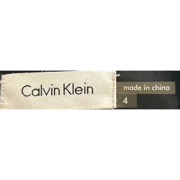 Calvin Klein Women's Black‎ Light Blue Sleeveless Sheath Dress with Belt Size 4 - Image 4