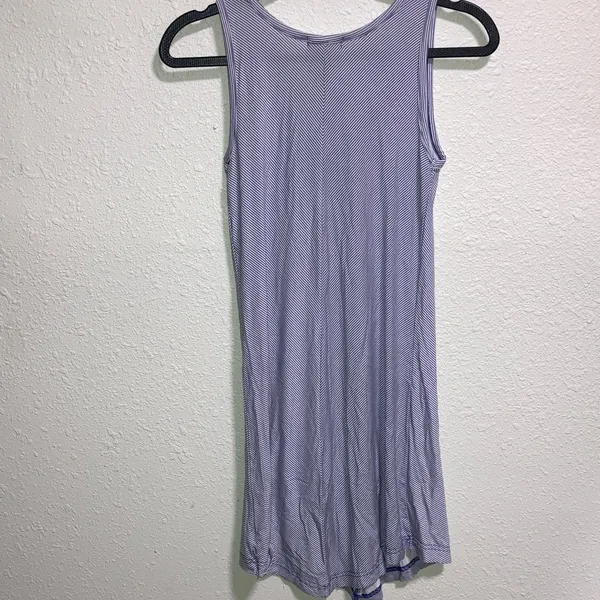 Tucker Tate Striped Embroidered Tank Dress Womens Size L Blue White Sleeveless‎ - Image 7