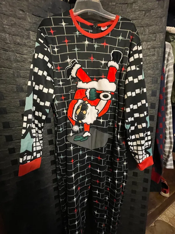 Holiday Time Santa Claus unisex bodysuit Christmas bodysuit sz Lg RARE read - Image 5