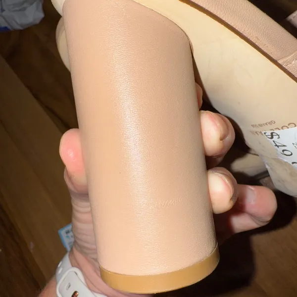 Cole Haan Women's Block Heel Sandals‎ tan Leather classic wedding size 9 career - Image 7