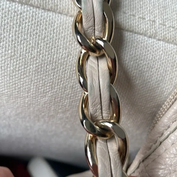 The Sak Cream Quilted Chain Leather Purse shoulder bag ivory - Image 13