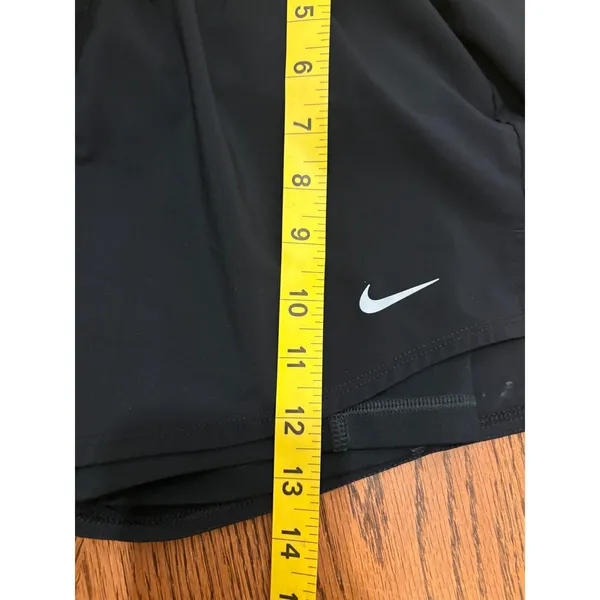 Nike Dri-FIT One 2-in-1 Shorts Womens XS Black DX6016-010 Running Training - Image 2