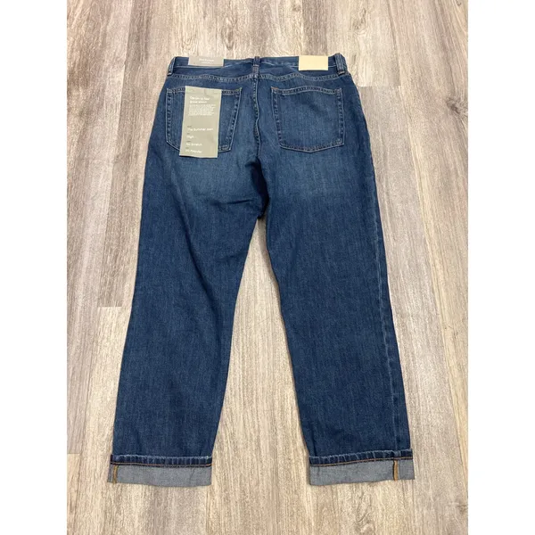 Everlane The Summer Jean High Rise Straight Distressed Organic Blue 30 Regular - Image 3