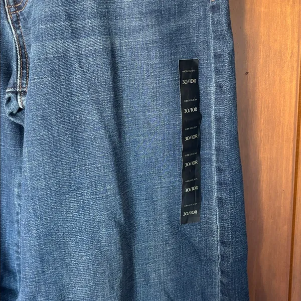 Banana Republic Dark Blue Wide-Leg Jeans Size 30 - Image 2