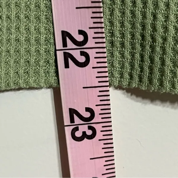 Women's Juniors American Eagle Long‎ Sleeve Henley Size Medium Green Hippie Boho - Image 7