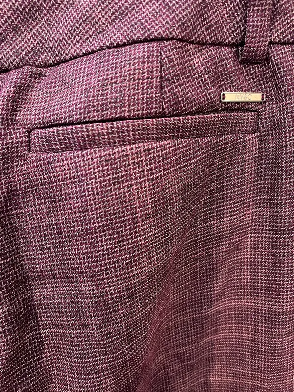 7th Avenue New York & Company Suiting Collection Burgundy Dress Pants Size 6 - Image 6