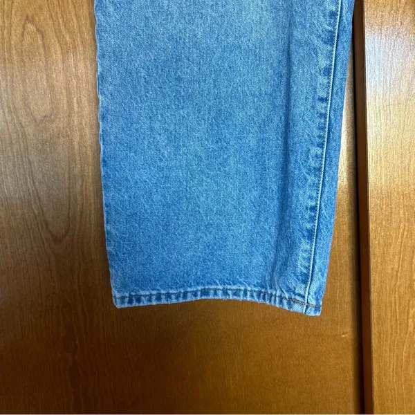Madewell Low Slung Straight Leg High Rise Jeans Plus Size 33 - Image 2