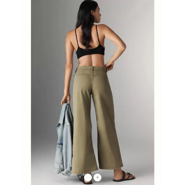 Anthropologie Pilcro Crop Wide-Leg Pants - Image 3