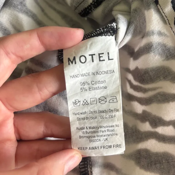 Motel Rocks Zebra Mini Skirt - Image 2