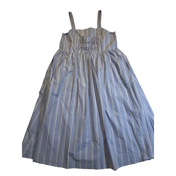 A New Day Plus Size Blue White Stripe Smocked Midi Sundress XXL - Image 3