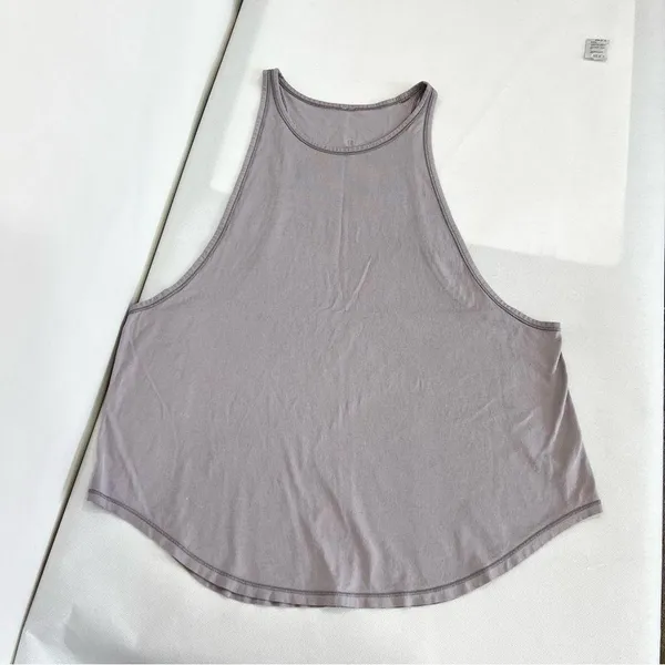 Lululemon Pima Cotton Racerback Tank Top Lavender Sporty Athleisure - Image 2