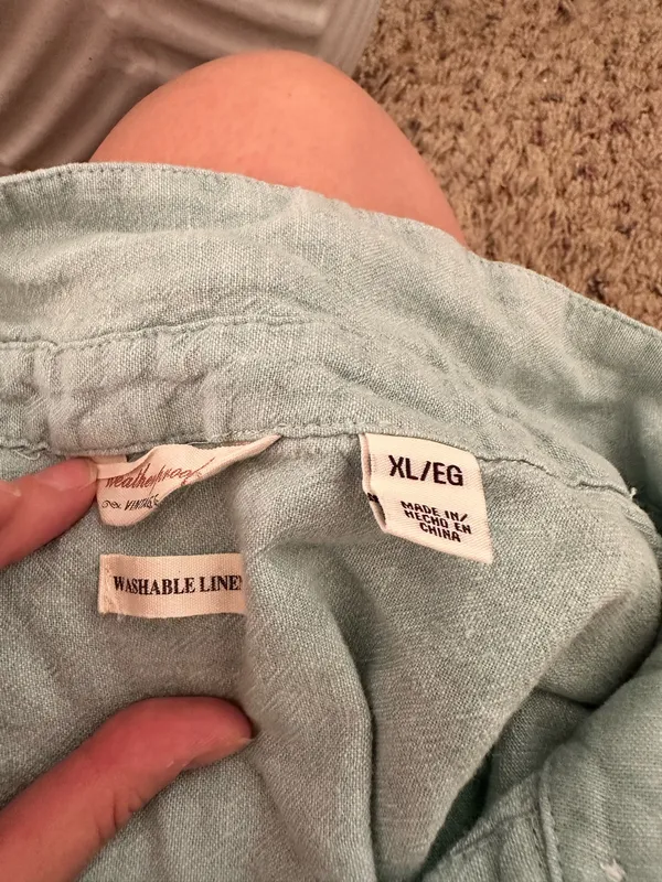 Weatherproof Vintage washable linen top. Airy, vacation, Spring, Summer, coastal - Image 6