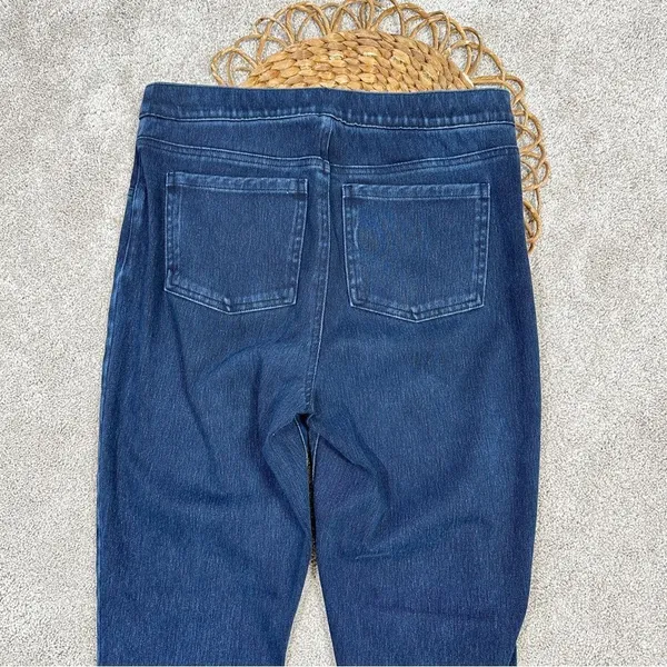 Spanx Ankle Jean-Ish Leggings Jeggings High-Rise Twilight Rinse Blue Size L - Image 9