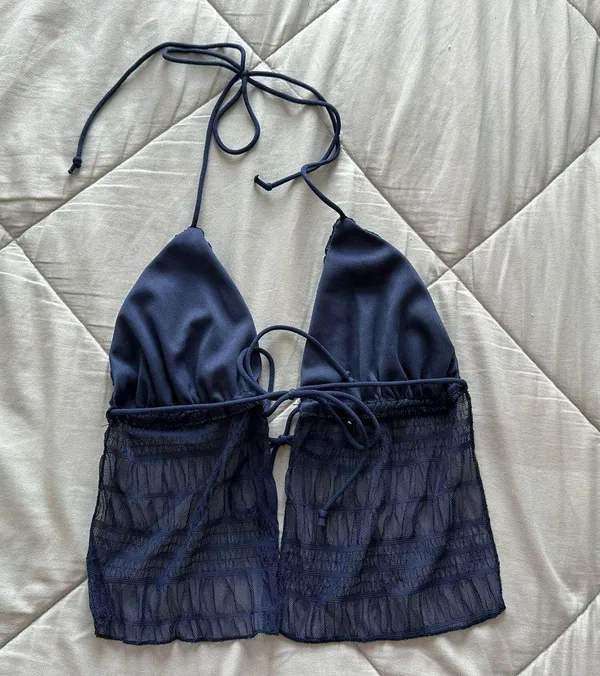 Shein Top Navy Blue Tank - Image 2