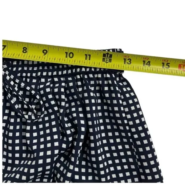 J. Crew Mercantile Blue & White Checked Drawstring Shorts Women's Sz XS | 18-831 - Image 6