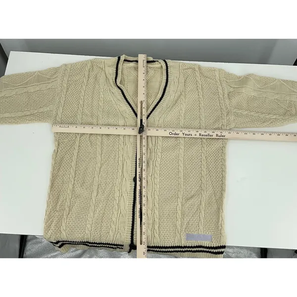 Women's Cardigan Star Embroidery Knit Open Front Cardigan V‎ Neck Long Sleeve - Image 6