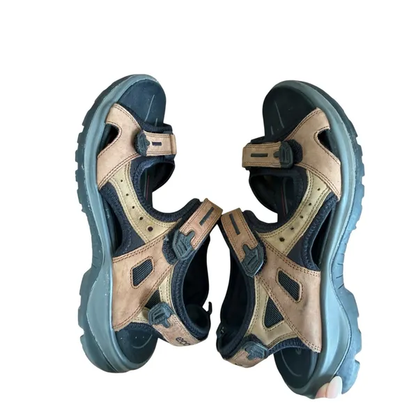 ECCO Yucatan Women’s 39 Brown Nubuck Leather Hiking Sport Sandals Receptor - Image 8