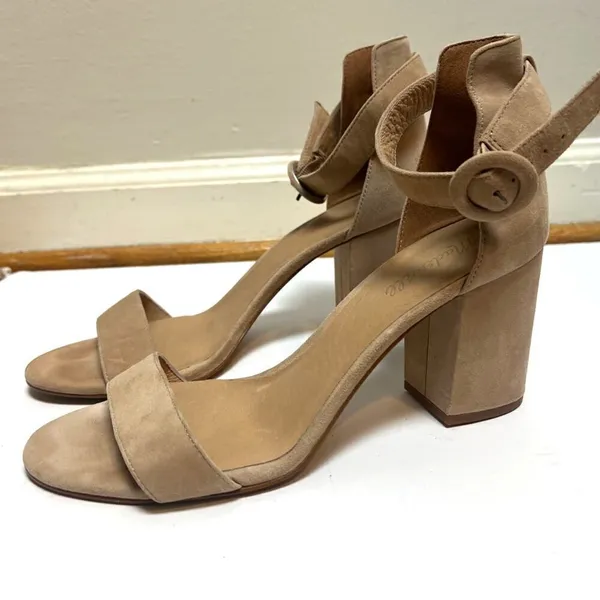 Madewell Regina Suede Ankle Strap Sandals Sz. 10 - Image 8