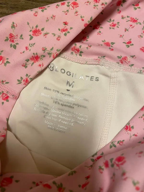 NWT! Popflex Target X Blogilates Women's Ballerina Skort Skirt Pink Size Medium - Image 5