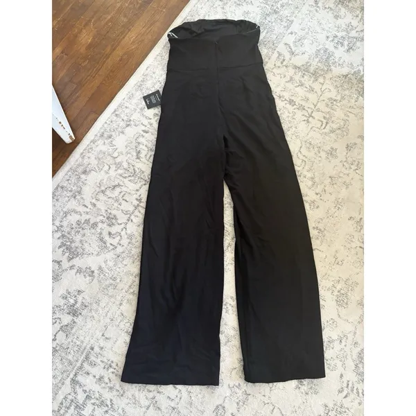 Lulus Deeply Sophisticated Black Strapless Wide-Leg Jumpsuit Size Small NWT sexy - Image 4