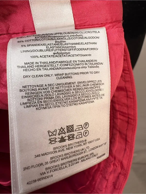 Brooks Brothers Hot Pink Double-Button A-Line Skirt - Image 10