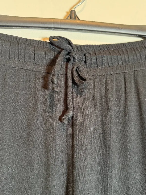 Nuuds Wide Leg Lounge Pants Women's Large Black Loungewear Comfy Relaxation Cozy - Image 7