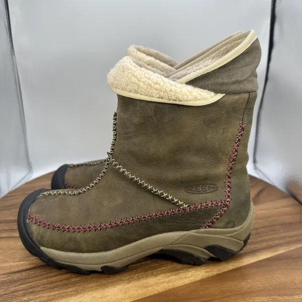 Keen Hoodoo Mid Boots‎ Brown Brown Leather Outdoor Waterproof Women's 6.5 - Image 3