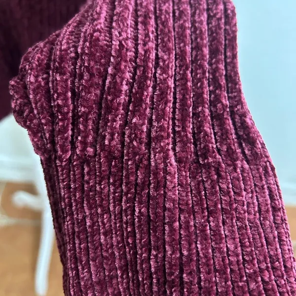 Time and Tru women Burgundy Crew Neck Sweater Size XXXL . - Image 7