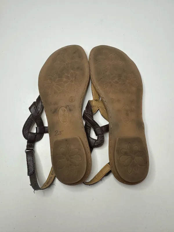 B.O.C Brown Vegan Leather Strappy Sandals Size 9 - Image 7