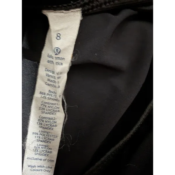 Lululemon Speed Up Short *4-way Stretch 2.5" Black Women's Size 8 - Image 9