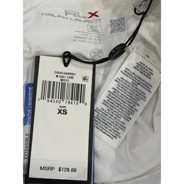 NWT RLX Ralph Lauren 17" Performance Stretch Golf Skort White Pleated XS - Image 6