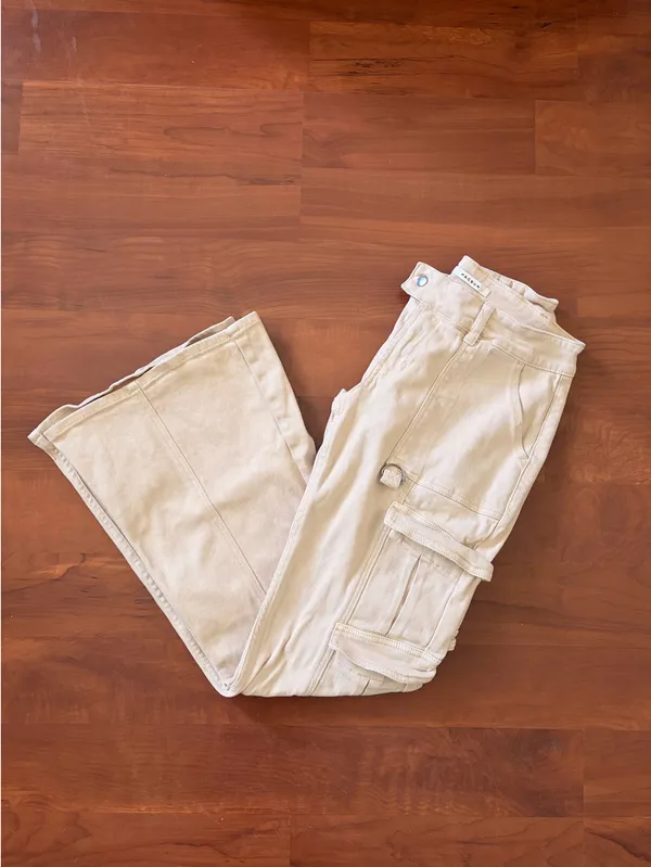PacSun Low-Rise Bootcut Pants Cargo - Image 4