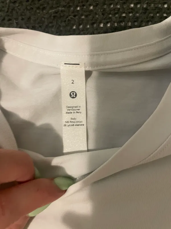 Lululemon White Athletic Shirt - Image 2
