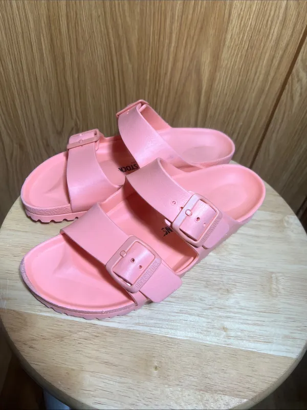 Birkenstock Pink Two-Strap EVA Sandals - Image 2
