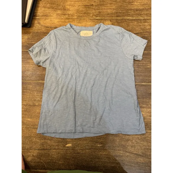 Print Fresh Blue‎ Pajama Top T Shirt Size Medium Cozy Comfy - Image 2