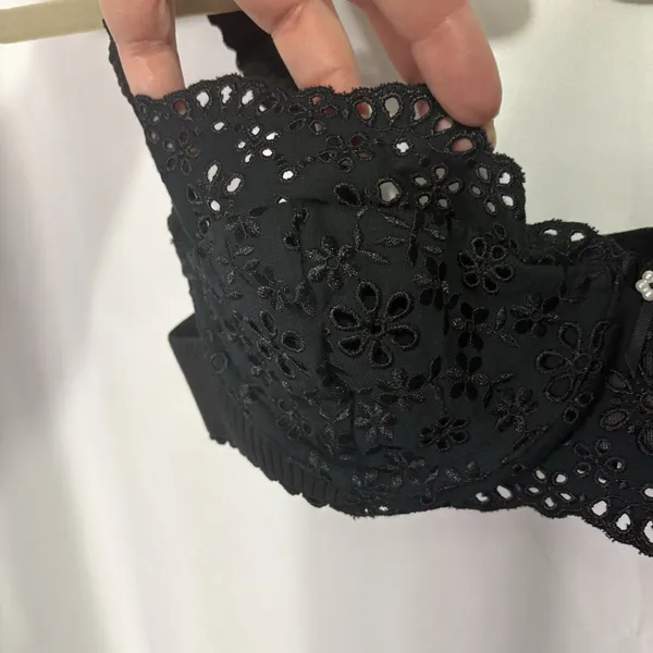 For‎ Love And Lemons Sophie Eyelet Bra Black Romantic Feminine Dainty Small - Image 6