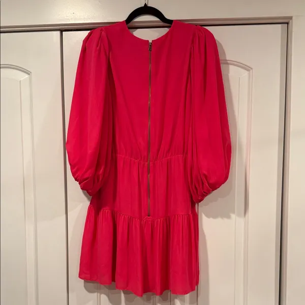 ALICE + OLIVIA Shayla Puff-Sleeve Mini Dress‎ size 10 - Image 6