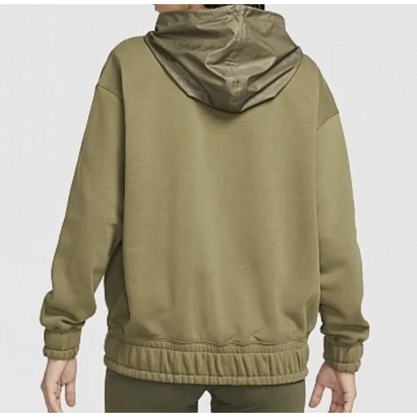 Nike Icon Clash Olive Green Half Zip Hoodie Windbreaker‎ Panel Pullover Sz M - Image 6